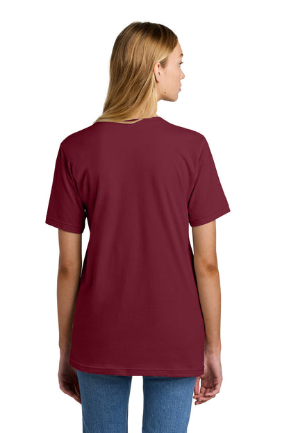 Custom Embroidered American Apparel  Fine Jersey Unisex T-Shirt 2001,Cranberry