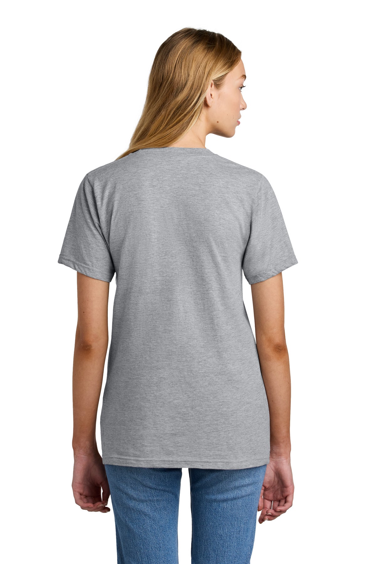 Custom Embroidered American Apparel  Fine Jersey Unisex T-Shirt 2001,Heather Grey