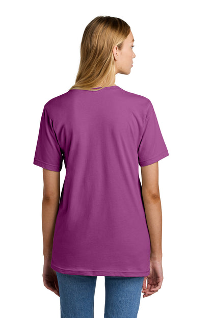 Custom Embroidered American Apparel  Fine Jersey Unisex T-Shirt 2001,Super Pink