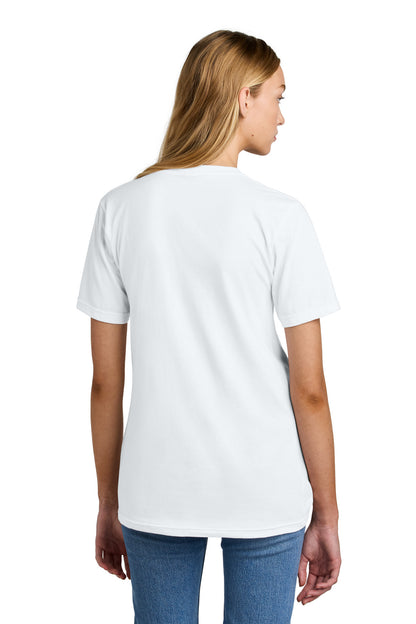 Custom Embroidered American Apparel  Fine Jersey Unisex T-Shirt 2001,White