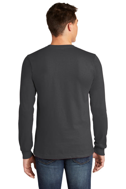 Custom Embroidered American Apparel  Fine Jersey Unisex Long Sleeve T-Shirt 2007,Asphalt