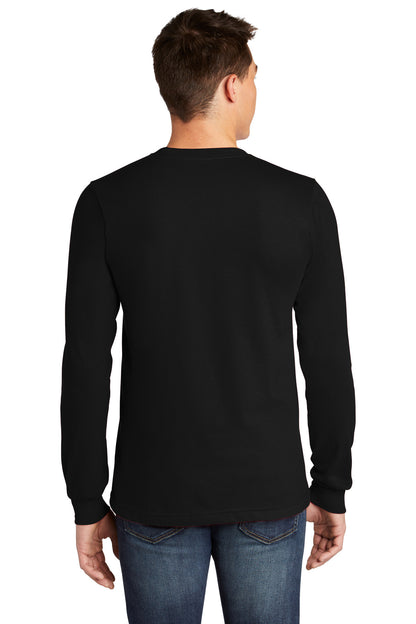 Custom Embroidered American Apparel  Fine Jersey Unisex Long Sleeve T-Shirt 2007,Black