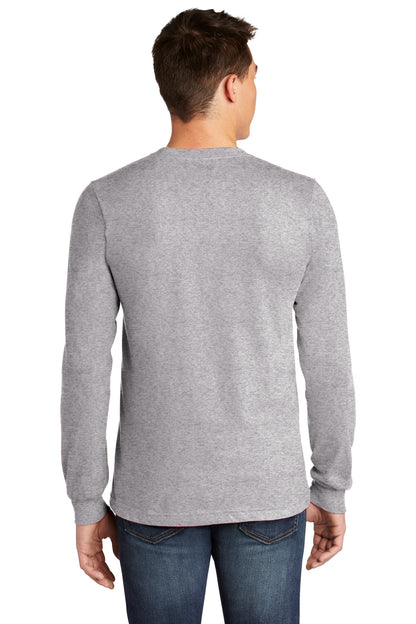 Custom Embroidered American Apparel  Fine Jersey Unisex Long Sleeve T-Shirt 2007,Heather Grey