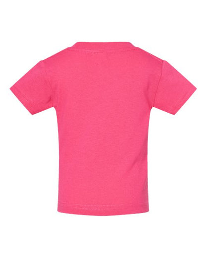 Rabbit Skins Infant Cotton Jersey Tee 3401 Hot Pink