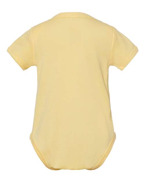Rabbit Skins Infant Baby Rib Bodysuit 4400 Banana