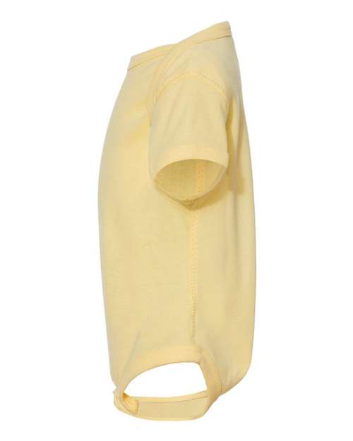 Rabbit Skins Infant Baby Rib Bodysuit 4400 Banana