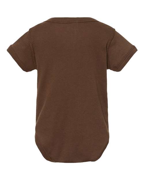 Rabbit Skins Infant Baby Rib Bodysuit 4400 Brown