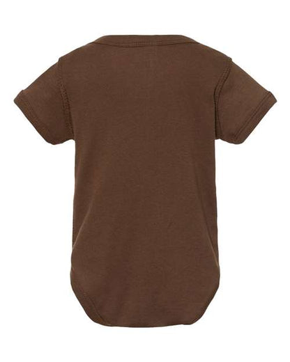 Rabbit Skins Infant Baby Rib Bodysuit 4400 Brown