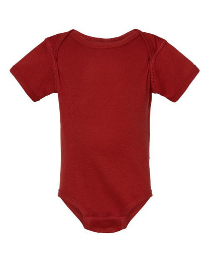 Rabbit Skins Infant Baby Rib Bodysuit 4400 Garnet