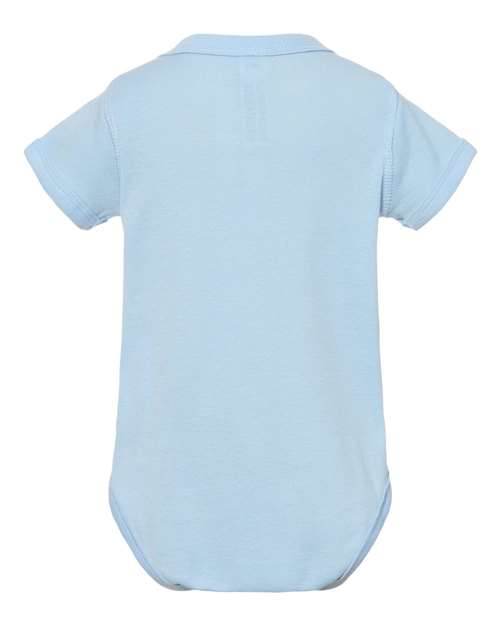 Rabbit Skins Infant Baby Rib Bodysuit 4400 Light Blue