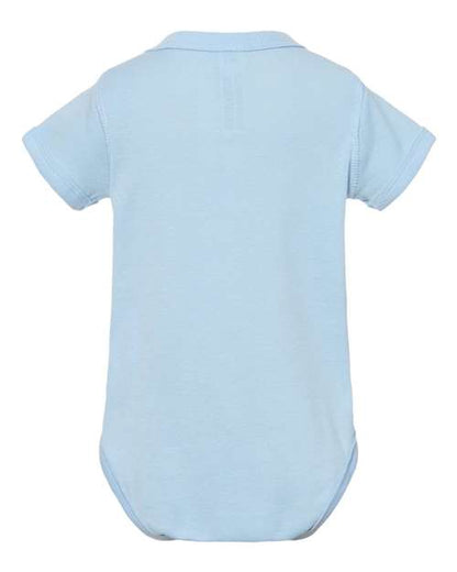 Rabbit Skins Infant Baby Rib Bodysuit 4400 Light Blue