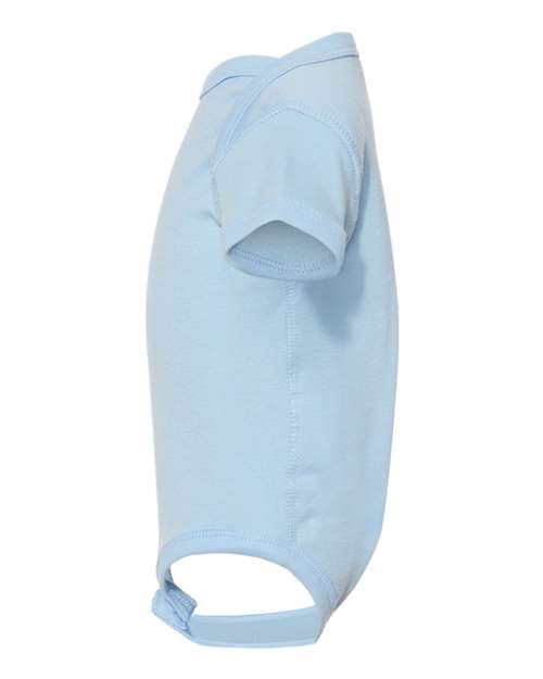 Rabbit Skins Infant Baby Rib Bodysuit 4400 Light Blue