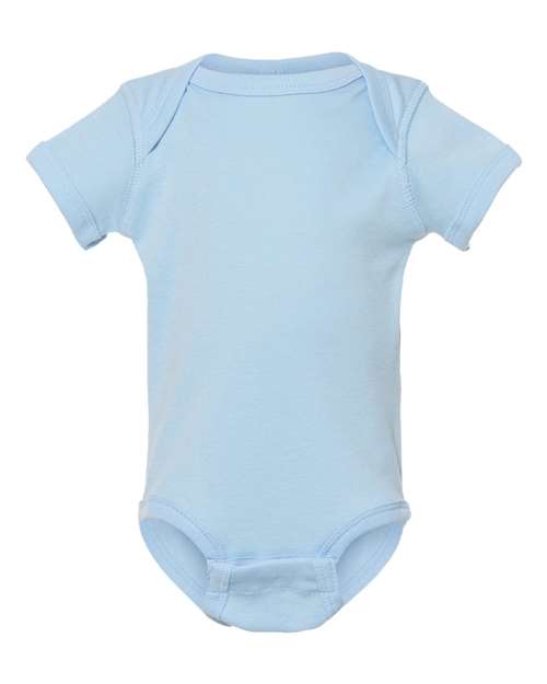 Rabbit Skins Infant Baby Rib Bodysuit 4400 Light Blue