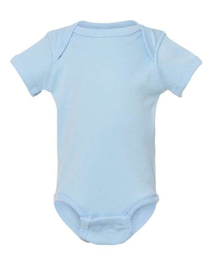 Rabbit Skins Infant Baby Rib Bodysuit 4400 Light Blue