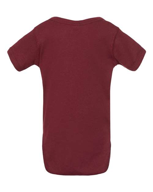 Rabbit Skins Infant Baby Rib Bodysuit 4400 Maroon