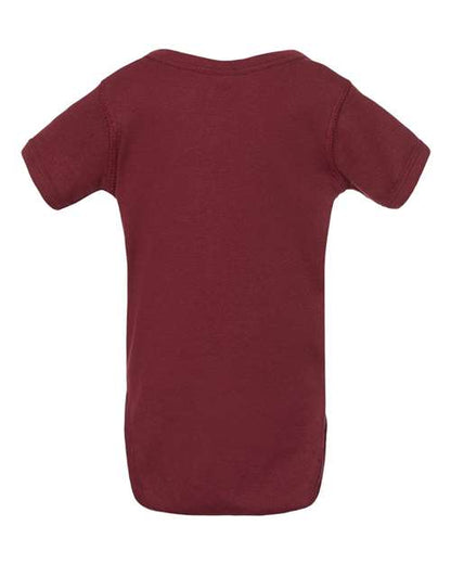 Rabbit Skins Infant Baby Rib Bodysuit 4400 Maroon