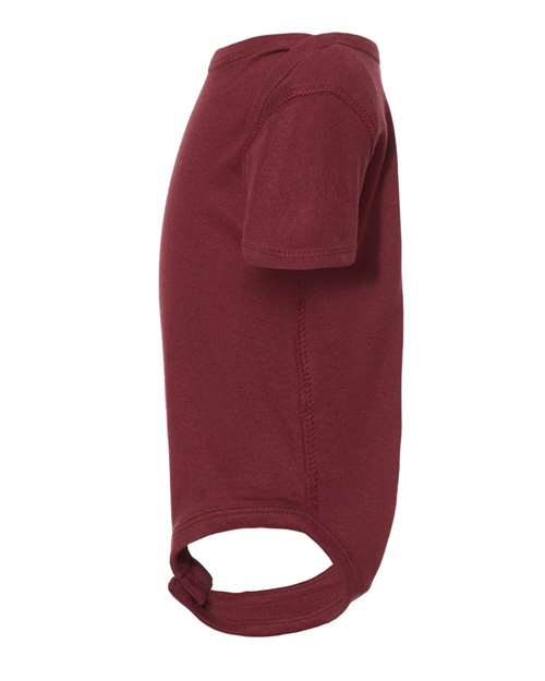Rabbit Skins Infant Baby Rib Bodysuit 4400 Maroon