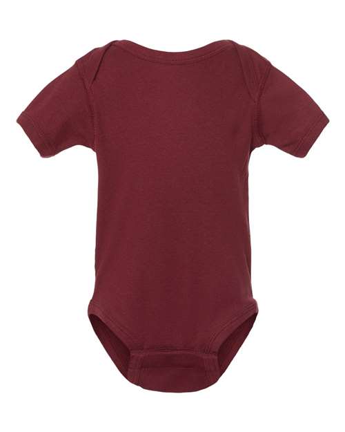 Rabbit Skins Infant Baby Rib Bodysuit 4400 Maroon
