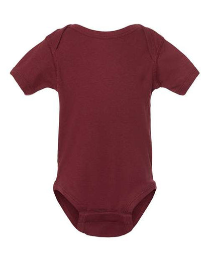 Rabbit Skins Infant Baby Rib Bodysuit 4400 Maroon