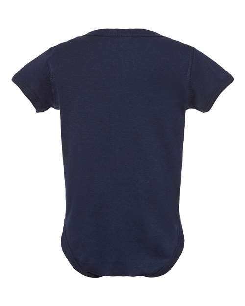 Rabbit Skins Infant Baby Rib Bodysuit 4400 Navy