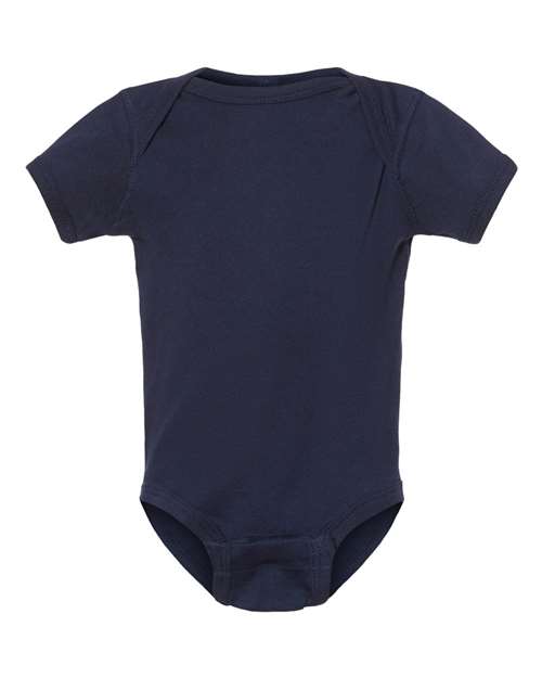 Rabbit Skins Infant Baby Rib Bodysuit 4400 Navy