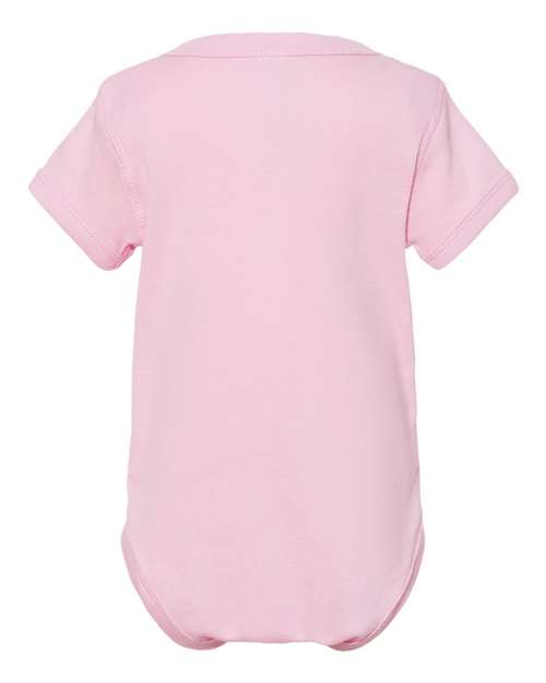 Rabbit Skins Infant Baby Rib Bodysuit 4400 Pink