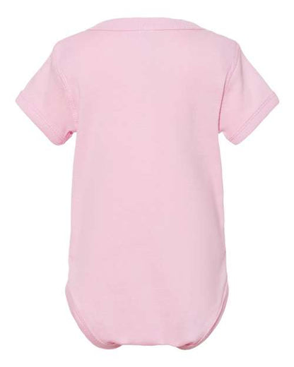 Rabbit Skins Infant Baby Rib Bodysuit 4400 Pink
