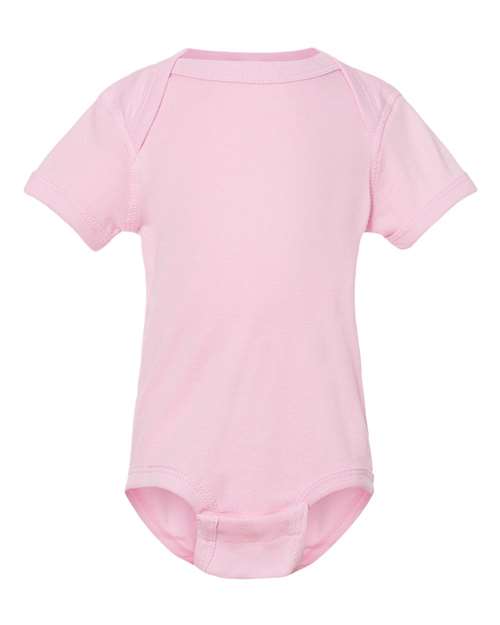 Rabbit Skins Infant Baby Rib Bodysuit 4400 Pink