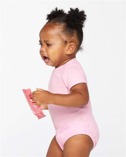 Rabbit Skins Infant Baby Rib Bodysuit 4400 Pink