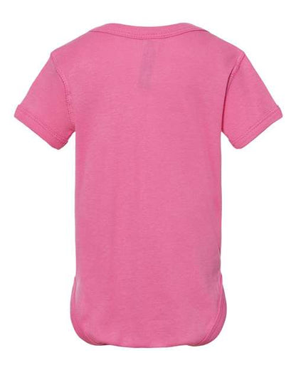 Rabbit Skins Infant Baby Rib Bodysuit 4400 Raspberry