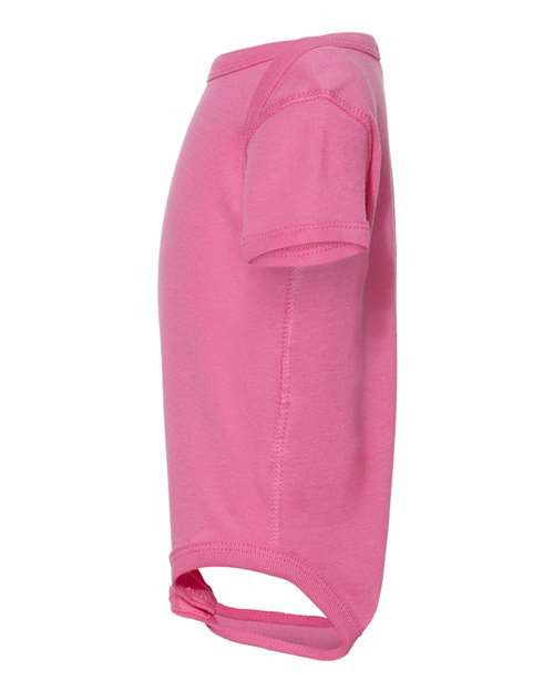 Rabbit Skins Infant Baby Rib Bodysuit 4400 Raspberry