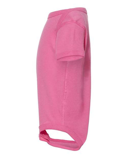 Rabbit Skins Infant Baby Rib Bodysuit 4400 Raspberry
