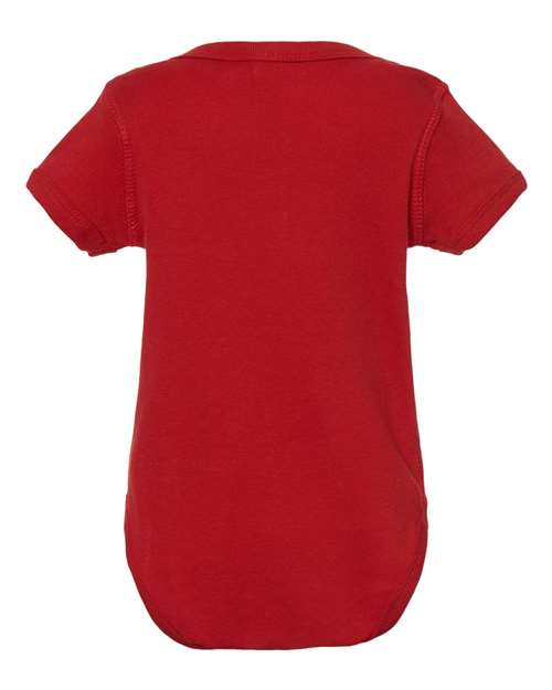 Rabbit Skins Infant Baby Rib Bodysuit 4400 Red