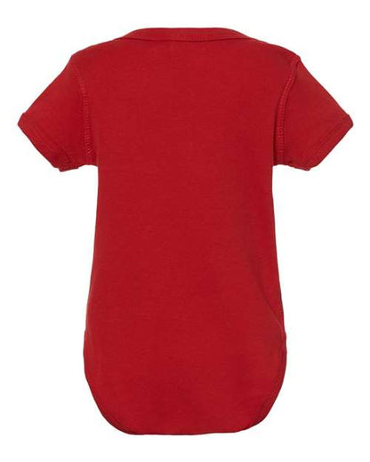 Rabbit Skins Infant Baby Rib Bodysuit 4400 Red