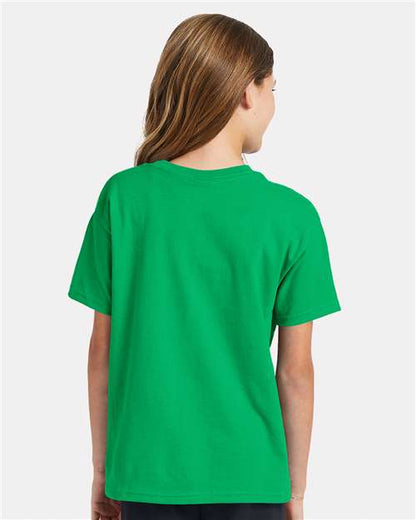 Hanes Ecosmart™ Youth T-Shirt 5370 Kelly Green