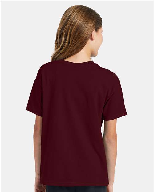 Hanes Ecosmart™ Youth T-Shirt 5370 Maroon