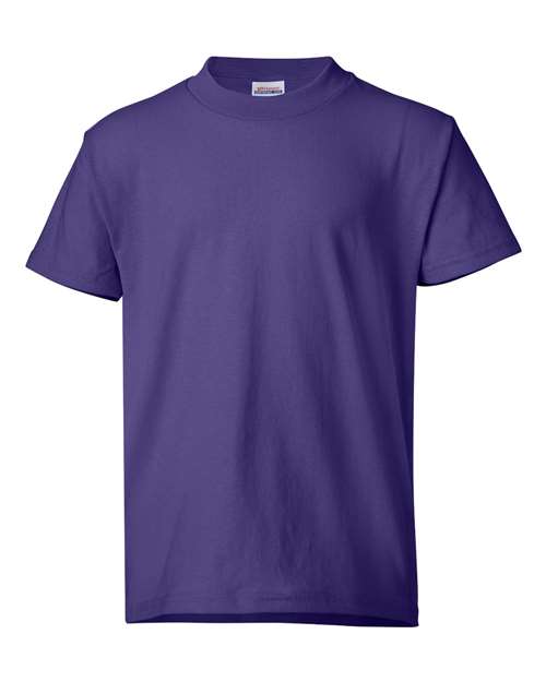 Hanes Ecosmart™ Youth T-Shirt 5370 Purple