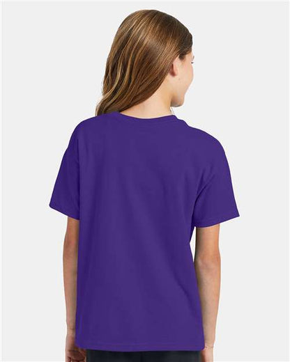Hanes Ecosmart™ Youth T-Shirt 5370 Purple