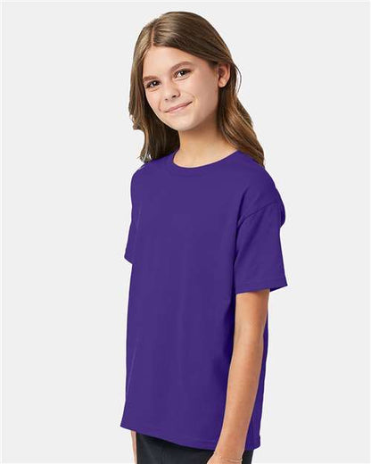 Hanes Ecosmart™ Youth T-Shirt 5370 Purple