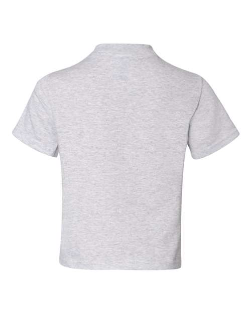 JERZEES Dri-Power® Youth 50/50 T-Shirt 29BR Ash Custom Embroidered Business Logo