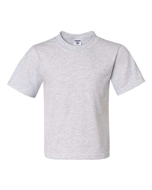 JERZEES Dri-Power® Youth 50/50 T-Shirt 29BR Ash Custom Embroidered Business Logo