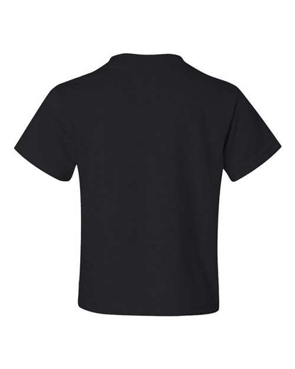JERZEES Dri-Power® Youth 50/50 T-Shirt 29BR Black Custom Embroidered Business Logo
