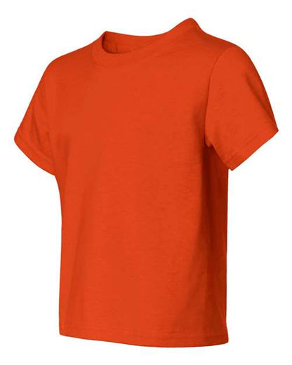 JERZEES Dri-Power® Youth 50/50 T-Shirt 29BR Burnt Orange Custom Embroidered Business Logo
