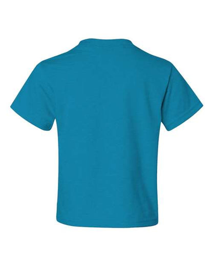 JERZEES Dri-Power® Youth 50/50 T-Shirt 29BR Burnt Orange Custom Embroidered Business Logo
