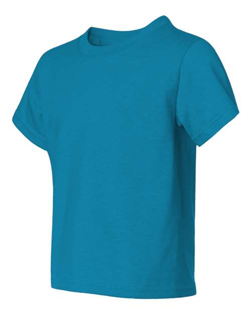 JERZEES Dri-Power® Youth 50/50 T-Shirt 29BR Burnt Orange Custom Embroidered Business Logo