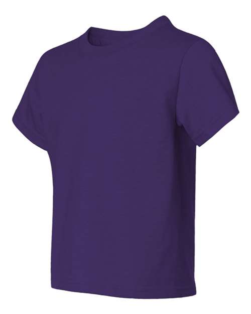 JERZEES Dri-Power® Youth 50/50 T-Shirt 29BR Deep Purple Custom Embroidered Business Logo