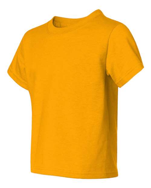JERZEES Dri-Power® Youth 50/50 T-Shirt 29BR Forest Green Custom Embroidered Business Logo