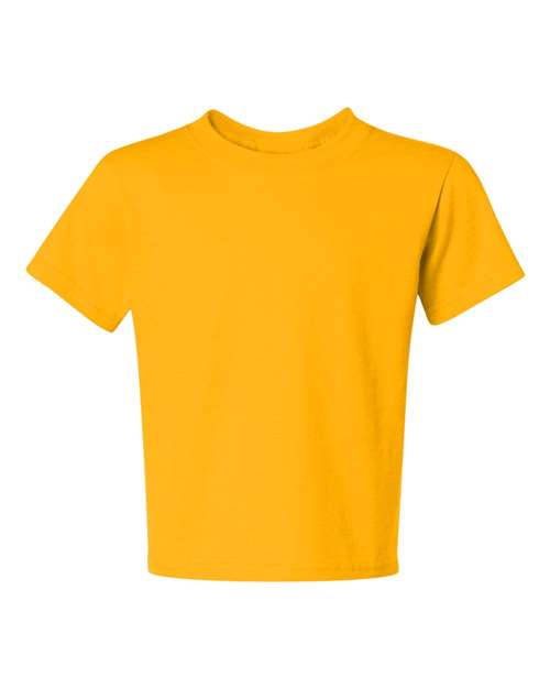 JERZEES Dri-Power® Youth 50/50 T-Shirt 29BR Irish Green Heather Custom Embroidered Business Logo