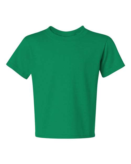 JERZEES Dri-Power® Youth 50/50 T-Shirt 29BR Kelly Custom Embroidered Business Logo