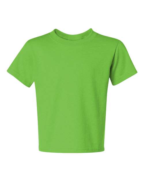 JERZEES Dri-Power® Youth 50/50 T-Shirt 29BR Kiwi Custom Embroidered Business Logo
